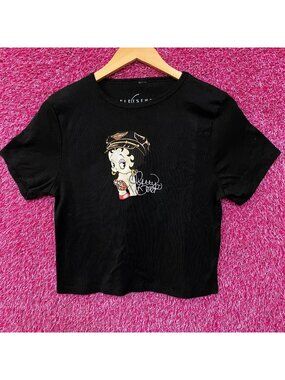 Betty Boop Harley Davidson Y2K Style Croptop XL
